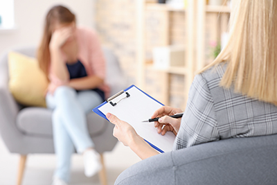 a doctor enrolls her patient in a buprenorphine treatment program in co