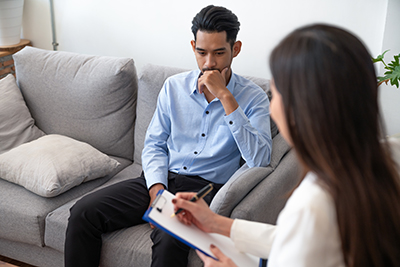 a man enrolls in a trauma informed care program in co