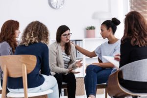 people at a women's rehab program