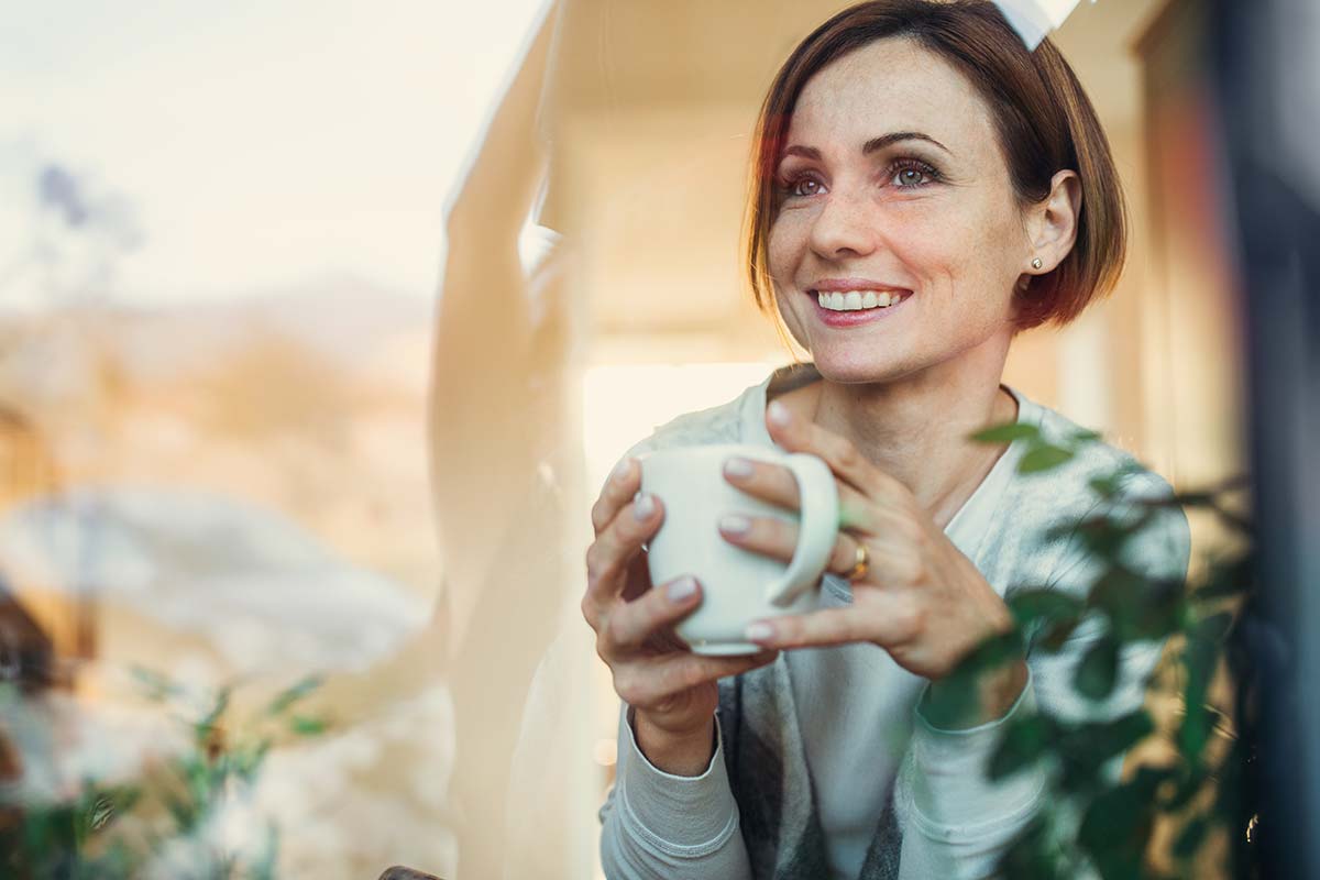 woman who is balancing outpatient treatment at an addiction treatment center
