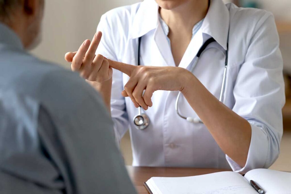 a person learns about recovery-oriented treatment